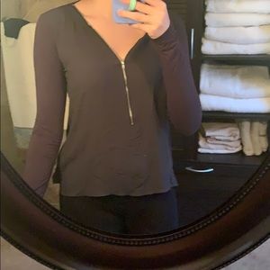 Forever 21 charcoal gray top